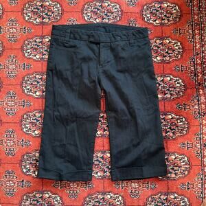 Lux Urban Outfitters 7‎ Black Short Cropped Pants Stretch Cotton